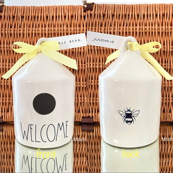 Rae Dunn Bee Birdhouse - Picture 1 of 8